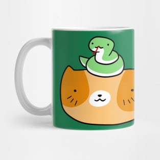 Cat Face and Snake Mug